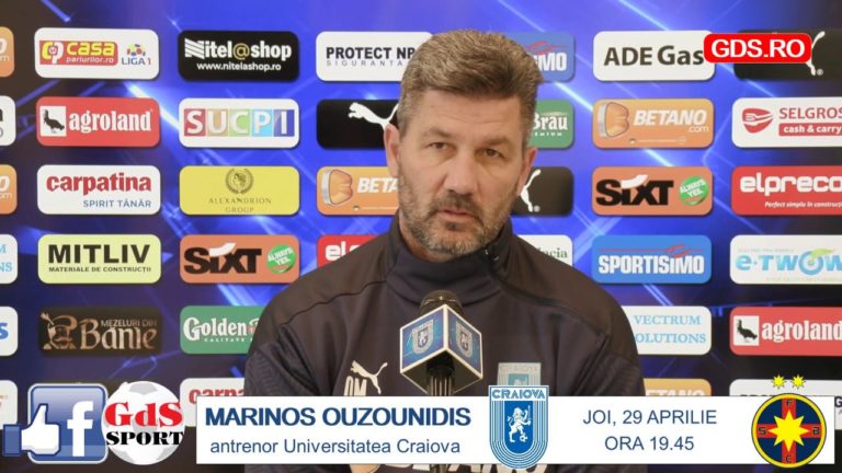 „U“ Craiova – FCSB / Marinos Ouzounidis: „Putem face lucruri frumoase în teren“