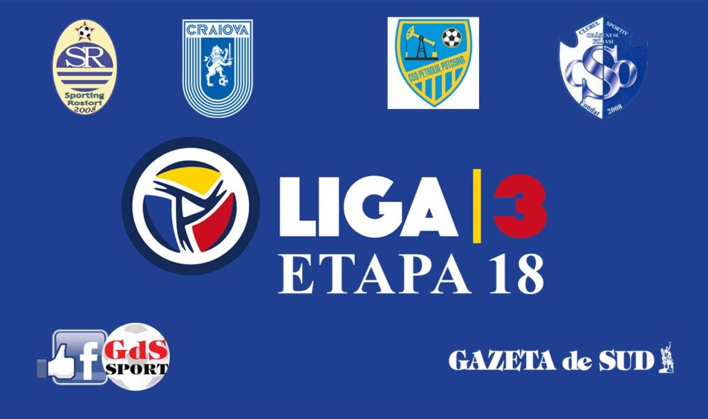 Liga 3, seria 6 / Programul meciurilor din etapa a 18-a, ultima din campionatul regular