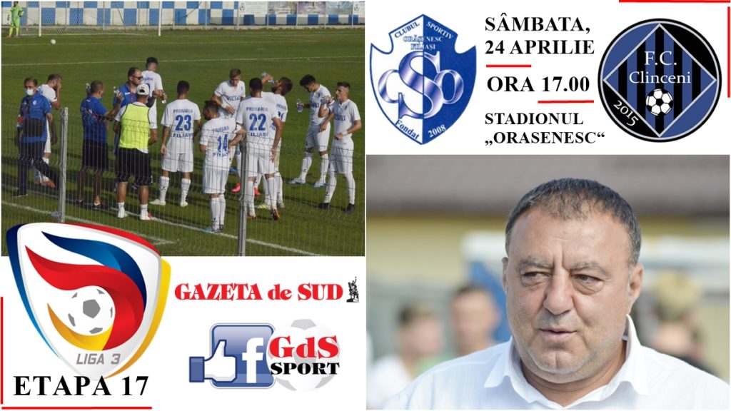Liga 3 / Florin Spânu nu concepe decât victoria în meciul cu Clinceni II
