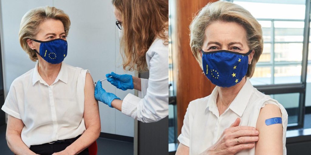 Șefa Comisiei Europene s-a vaccinat anti-Covid