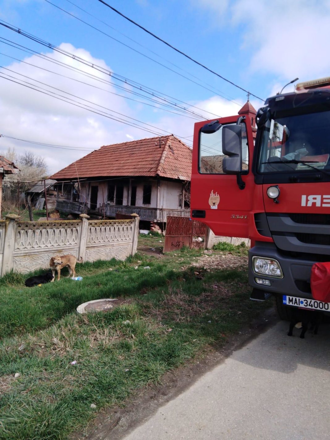 Gorj: Bărbat ars într-un incendiu la Tămășești