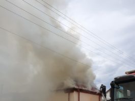 Incendiu violent la o casă din Calafat
