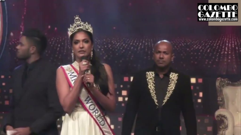 Câștigătoarea „Mrs. Sri Lanka”, agresată pe scenă de o fostă deținătoare a titlului