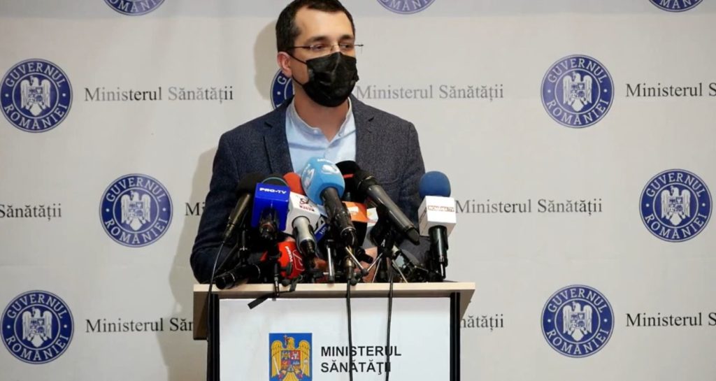 Ministrul Sănătăţii: Se observă scăderea vârstei pacienţilor infectaţi cu SARS-Cov 2 cu forme medii, severe şi critice