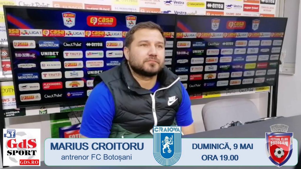„U“ Craiova – Botoșani / Marius Croitoru: „Nu avem nimic de pierdut“