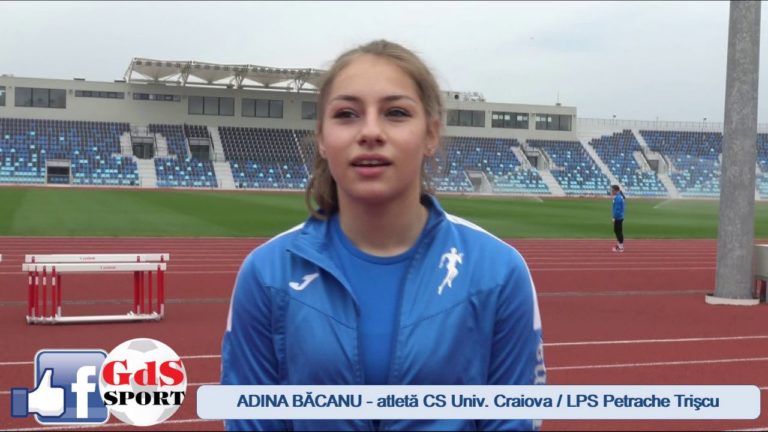 Adina Băcanu promite să strălucească în atletism în alb-albastrul Băniei