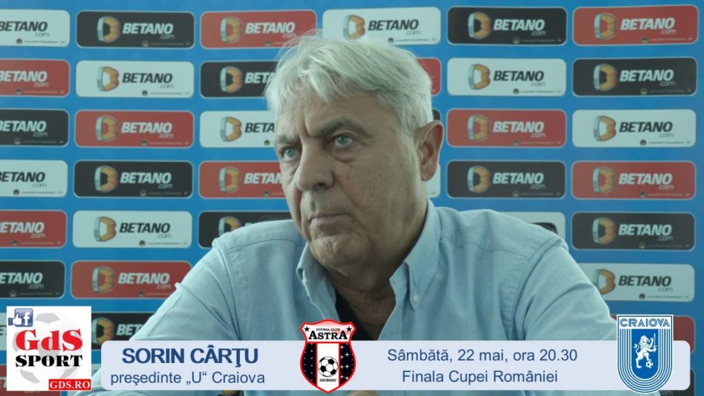 Cupa României / Sorin Cârţu: „Acesta ar putea fi un trofeu special“