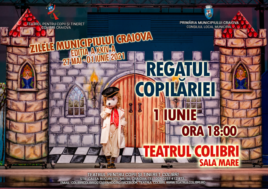 Craiova: Spectacolul Regatul Copilăriei, în sala Teatrului Colibri