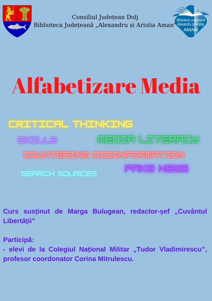 Proiectul Alfabetizare Media la Biblioteca Aman