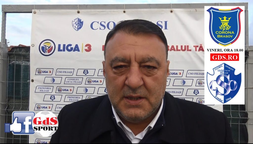 Corona Braşov – CSO Filiaşi / Florin Spânu mizează pe experienţa jucătorilor săi