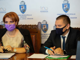 Lia Olguța Vasilescu, Primarul Municipiului Craiova, împreună cu Cosmin Vasile, Președintele Consiliului Județean Dolj