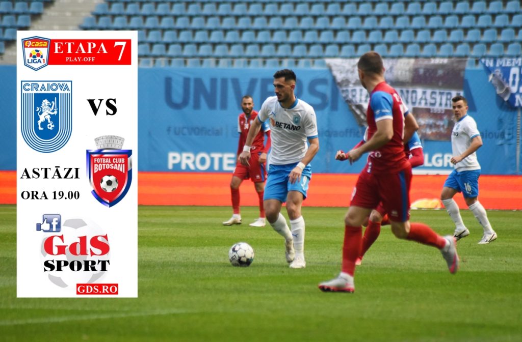 „U“ Craiova – Botoşani / Alb-albaştrii, obligaţi să câştige cu moldovenii