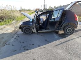 Vâlcea: Patru răniți după ce șoferul unei mașini a intrat într-un cap de pod