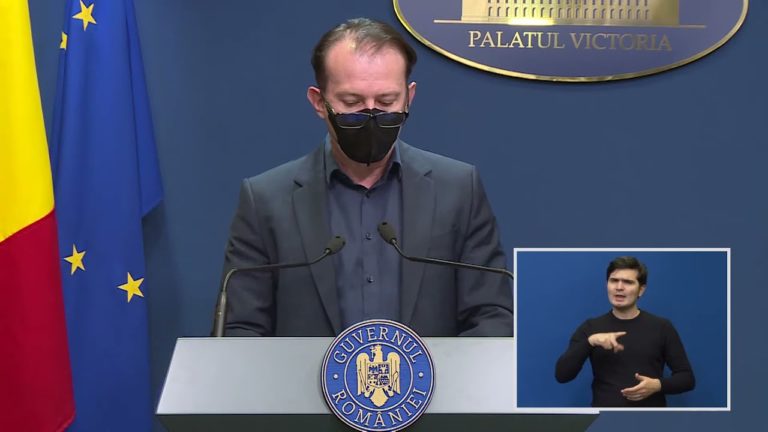 (VIDEO) Cîțu: Se renunță la purtarea măștii în exterior, terasele se închid la ora 24.00