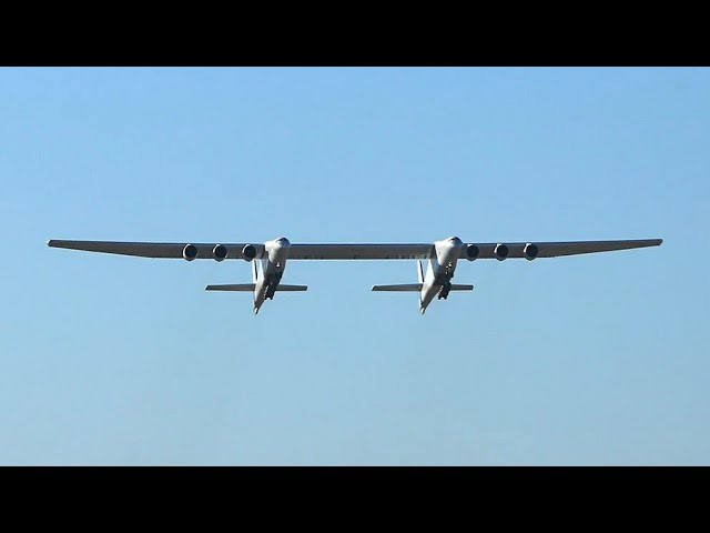 (VIDEO) ”Roc”, cel mai mare avion din lume, a efectuat al doilea zbor de test