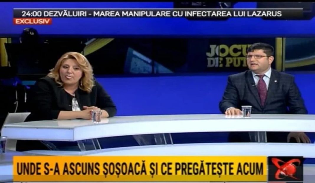 Scandal la tv între Diana Șoșoacă și Ringo Dămureanu