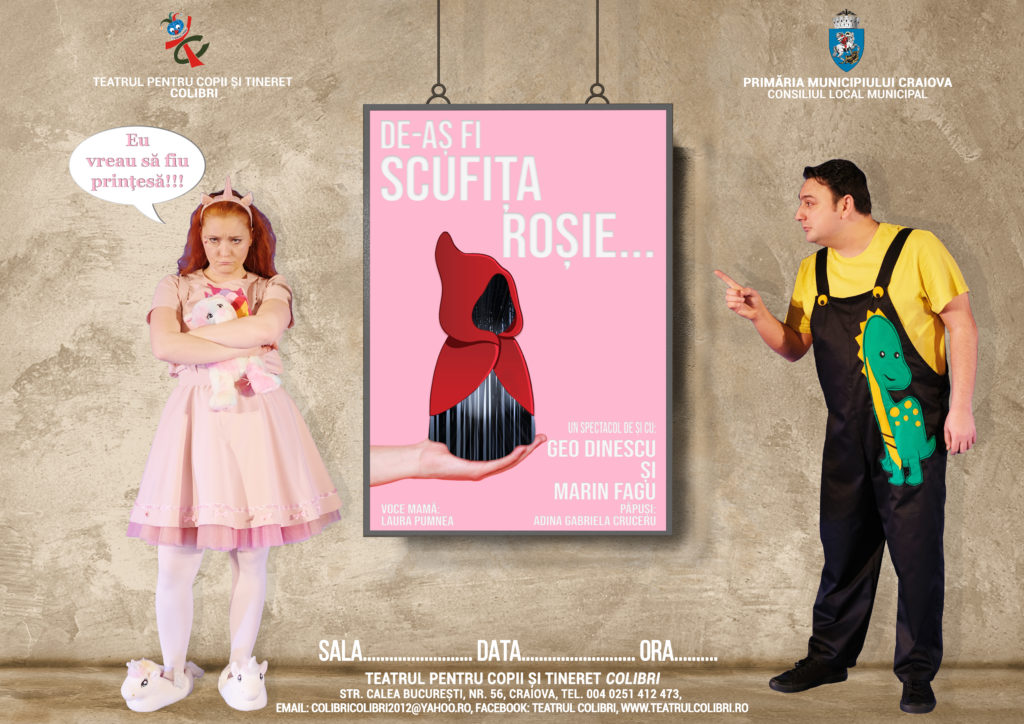 Vrăjitorul din OZ și De-aș fi Scufița Roșie, în week-end la Teatrul Colibri