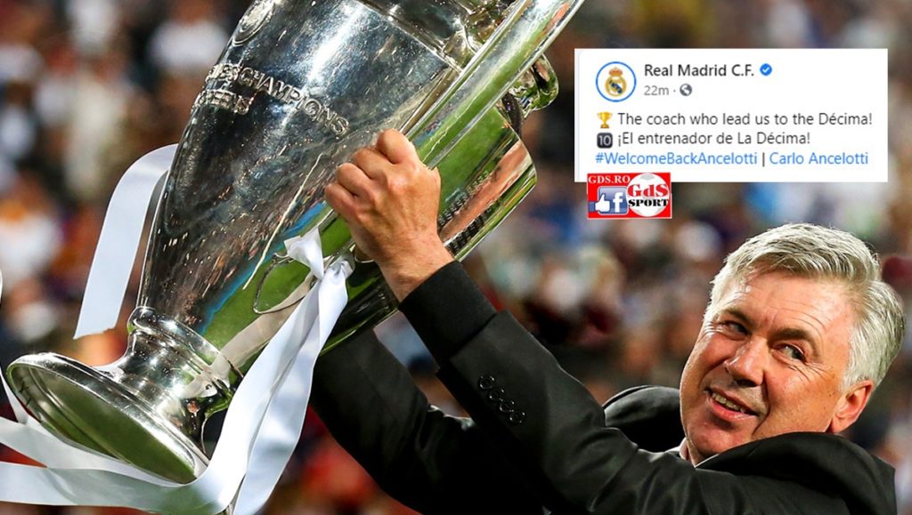Revenire spectaculoasă! Carlo Ancelotti este alesul șefilor clubului Real Madrid