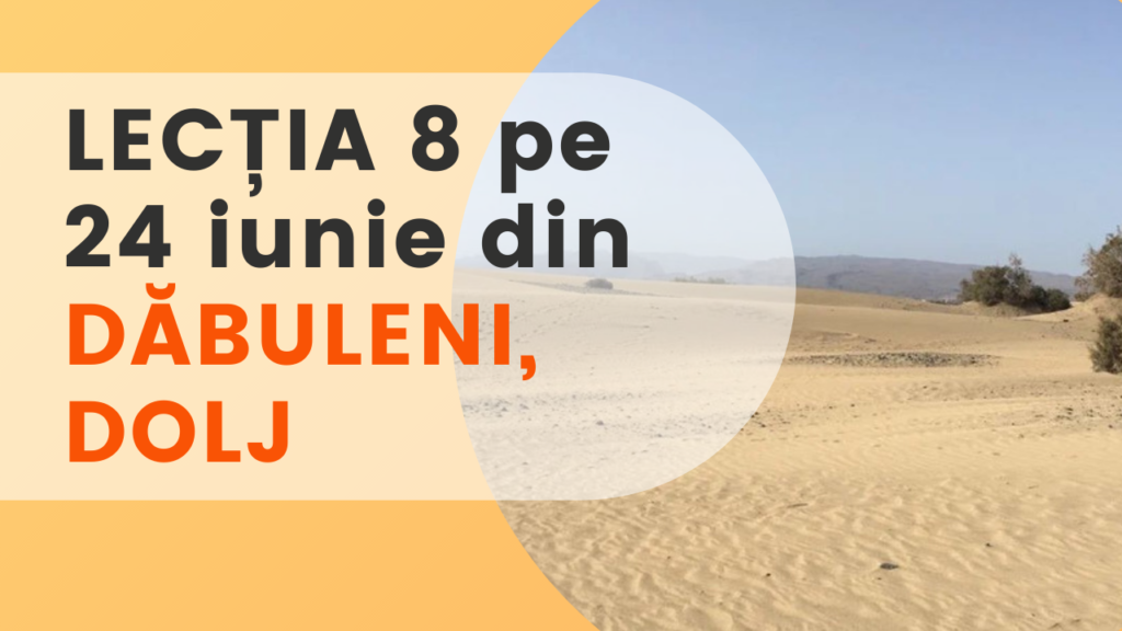 Cea mai mare clasă virtuală în direct din „Sahara Olteniei” despre schimbările climatice