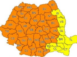 Cod portocaliu de instabilitate în aproape toată țara