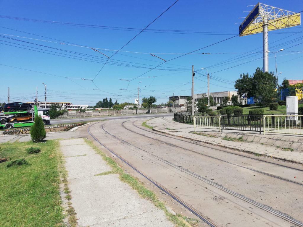 modernizarea unei noi căi de rulare a tramvaiului