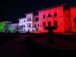 În această seară, Palatul Cotroceni va fi iluminat în culorile Drapelului Naţional al României