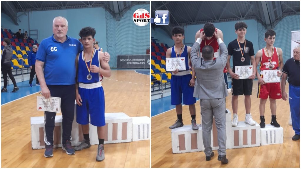 Box / Valentin Suraj Badea (CSM Craiova), medaliat cu argint la Cupa României de juniori
