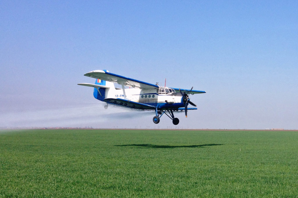O nouă dezinsecție aeriană la Târgu Jiu
