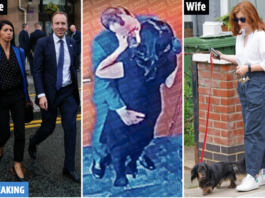 Ministrul britanic al sănătăţii, criticat după ce a fost surprins sărutând o consilieră ( sură foto the sun)