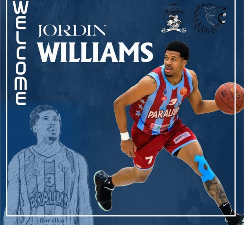 Încep mutările şi la baschet! Americanul Jordin Williams a semnat cu SCMU Craiova