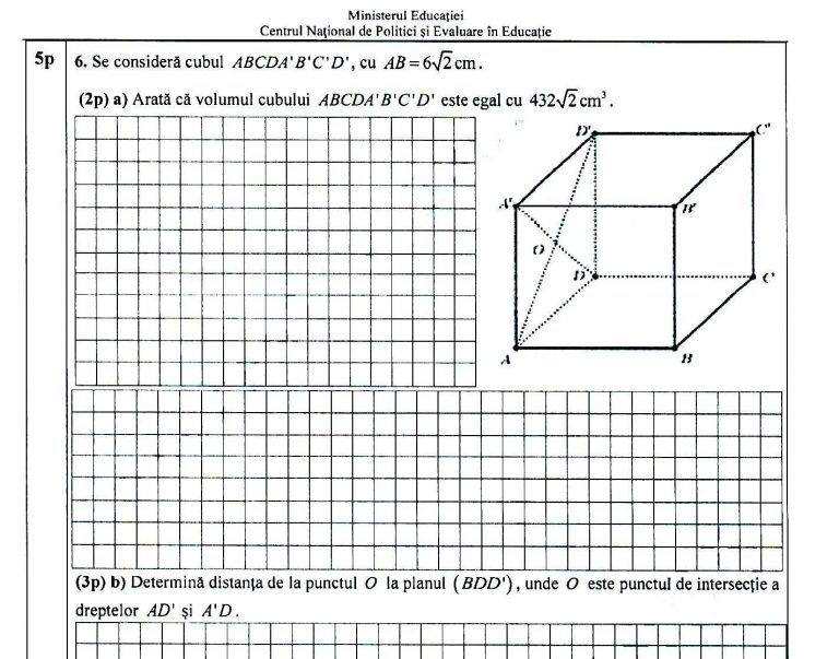 Ce subiecte au picat la proba de matematică de la evaluarea naţională