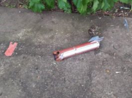 O rachetă antigrindină a căzut într-o curte din Vrancea