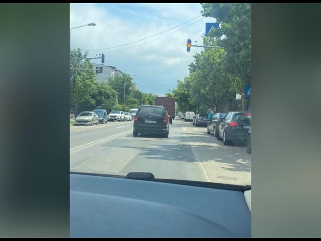 (VIDEO) Ponei, plimbat cu mașina prin centrul Iașiului