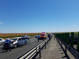 Încă un accident în lanț pe Autostrada Soarelui, pe sensul spre București