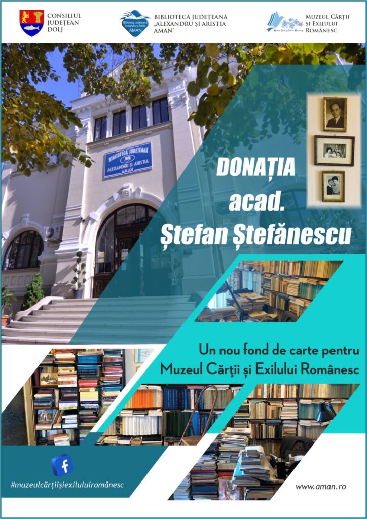 Craiova: Donație de carte pentru Muzeul Cărții și Exilului Românesc