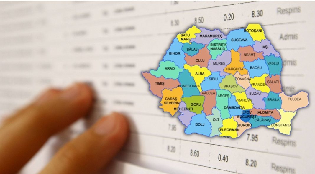 Proporția candidaților cu medii mai mari sau egale cu 5 (cinci) este de 75,25% ( 1843 de candidați)