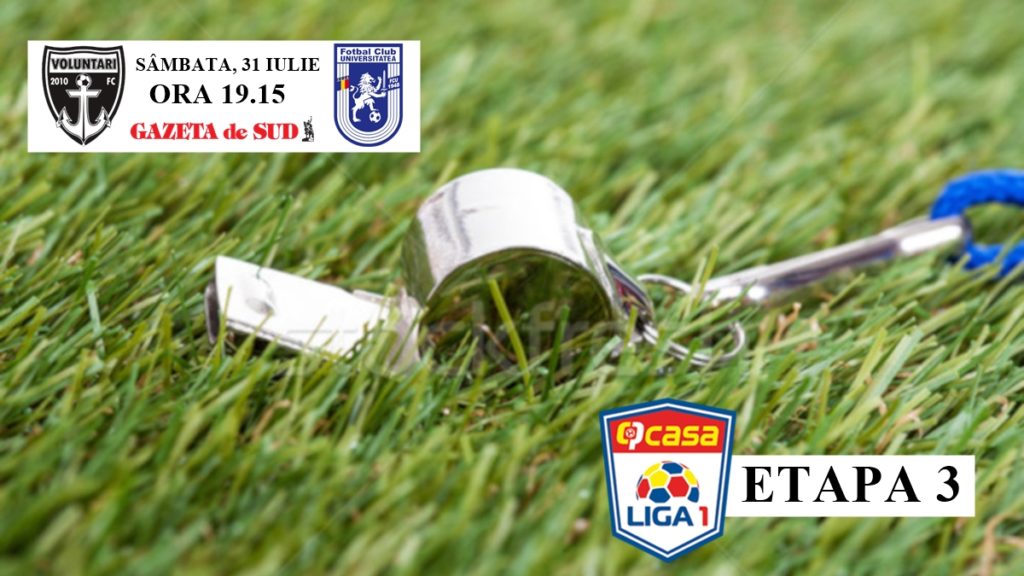 Liga 1 / CCA a anunţat brigada care va oficia meciul FC Voluntari – FCU Craiova
