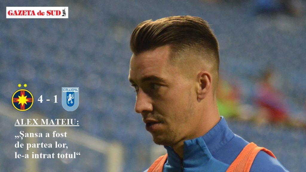 Alex Mateiu, ironic după isprava cu FCSB: „Nu mai suntem ăia buni, suntem cei mai slabi“