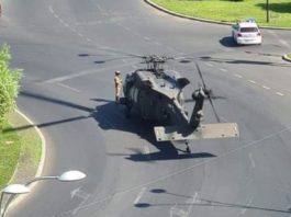 Din ce motiv a aterizat elicopterul Black Hawk în centrul Capitalei
