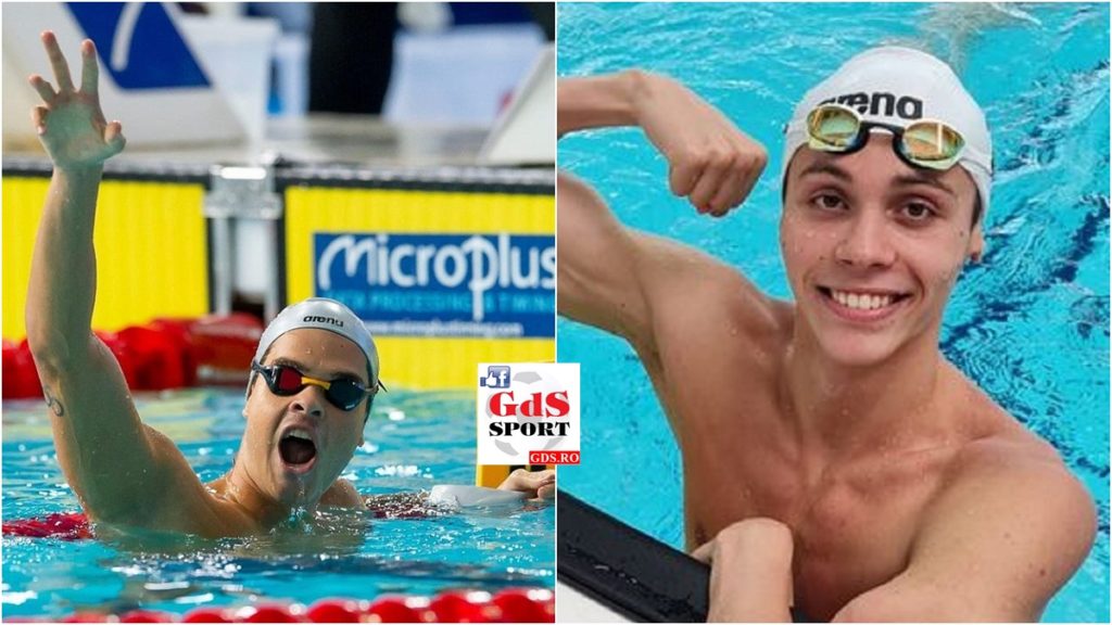 David Popovici şi Robert Glinţă, în semifinale la 200 m liber, respectiv 100 m spate