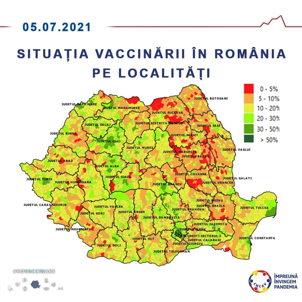 Cârcea, în topul localităţilor după procentul vaccinărilor anti Covid
