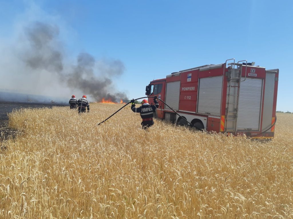 Patru gospădării cuprinse de flăcări, la Urzicuţa