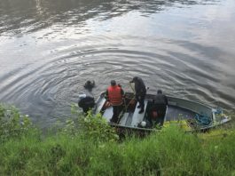 O mașină a căzut în Dunăre, doi bărbați sunt dați dispăruți
