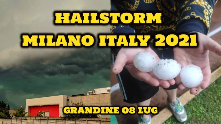 (VIDEO) Grindină de mărimea unei mingi de tenis în Milano