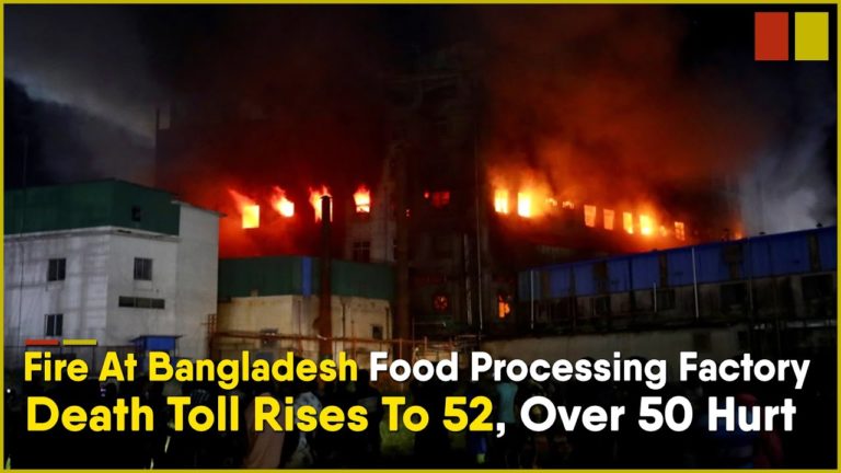 (VIDEO) Incendiu la o fabrică din Bangladesh. 52 de morți și zeci de răniți