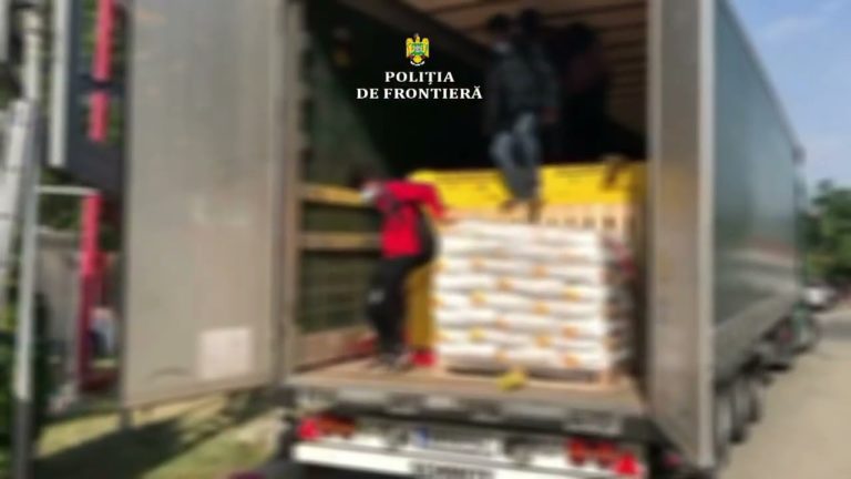 (VIDEO) Opt cetăţeni străini ascunşi într-un automarfar la Porțile de Fier I