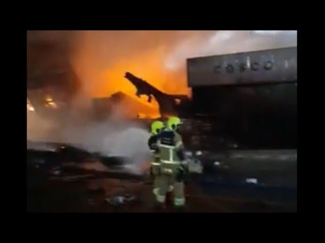(VIDEO) Explozie în portul Dubai, urmată de un incendiu puternic