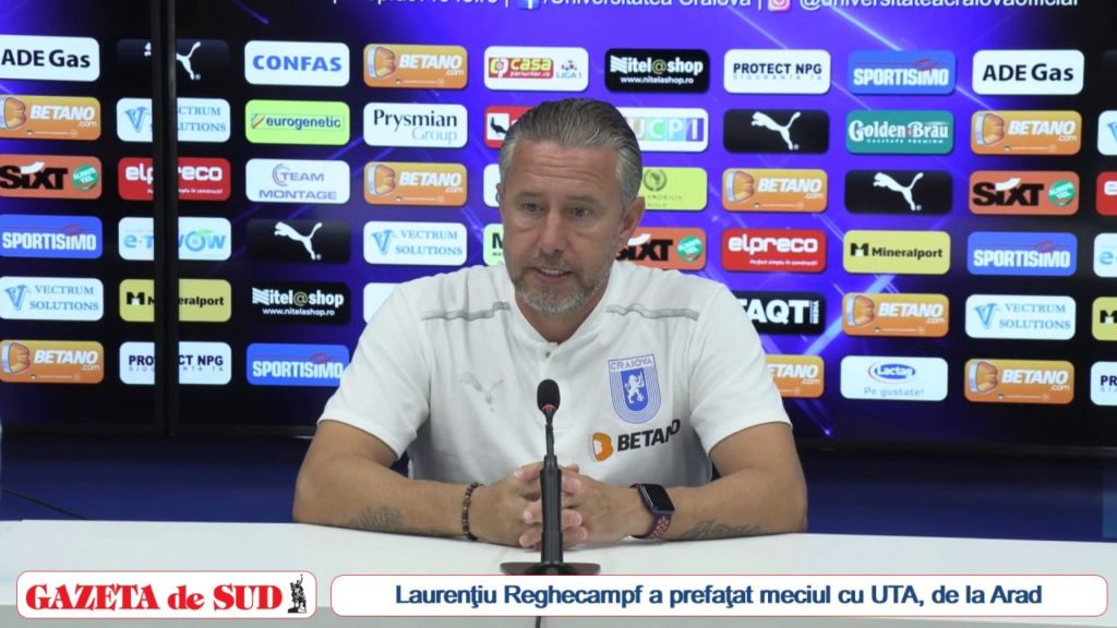 UTA – „U“ Craiova / Reghecampf: „Sper să câştigăm cele 3 puncte, cu toate că nu va fi uşor“