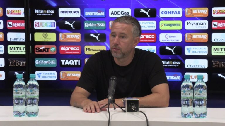 Reghecampf, după victoria cu Mediaș: „Sunt mulțumit de ceea ce s-a întâmplat pe teren!“