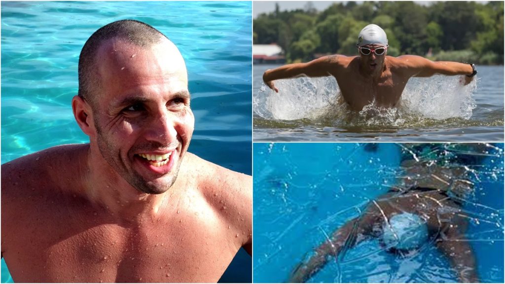 Înotătorul Paul Georgescu a traversat 6 lacuri de peste 100 de km în 7 zile